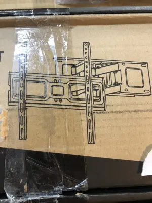 Full motion tv mount box opened as is