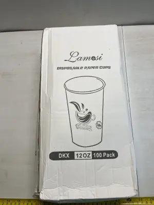 100pk 12oz disposable paper cups