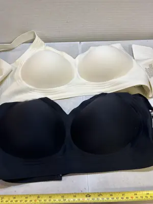 3xl set of bras/no wire/ fabric support!