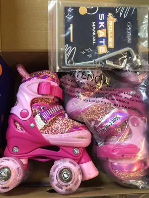 Pink skates size Xs 7c-9c (5-6)