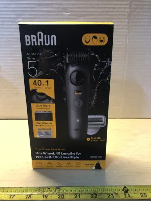Braun trimmer kit works as is box opened