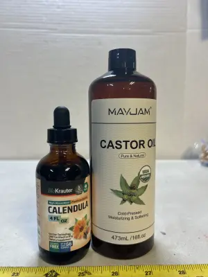 castor oil 16 fl oz and calendula 4 fl oz