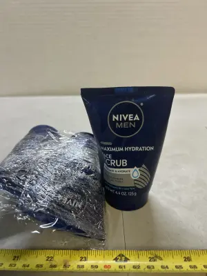 3 NIVEA men maximum face scrubs