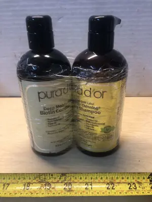 2 bottles 16oz pura dor shampoo and conditioner