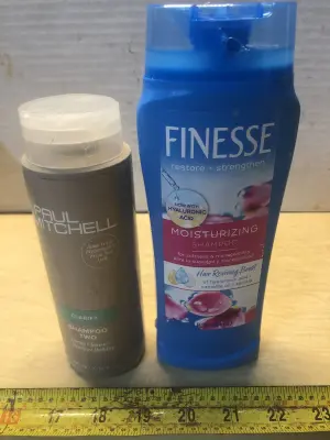 10.14oz Paul Mitchell shampoo, 13oz Finesse shampoo