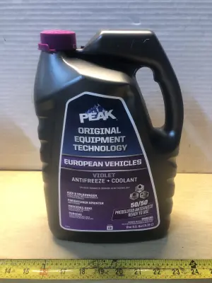1 gallon Peak European vehicle antifreeze + coolant