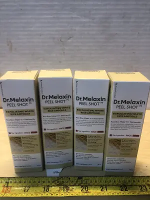 4 boxes 2.7oz Dr Melaxin peel shot exfoliating rice ampoule