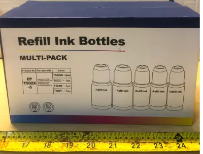 2 boxes refill ink bottles multi pack