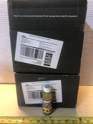2 boxes 12 bottles each 2oz greenhouse organic fiery ginger drink