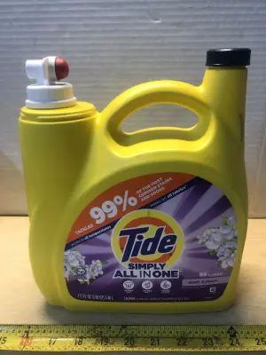 117oz Tide laundry detergent missing measuring cup