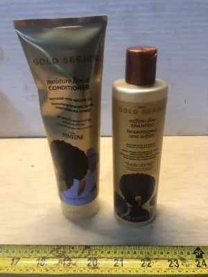 8.4oz gold series conditioner, 8.5oz gold series shampoo
