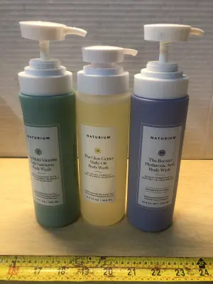 3 bottles 16.9oz Naturium body wash
