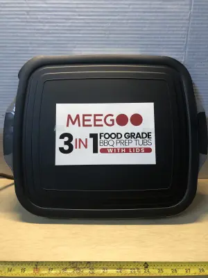 MeeGo 3in1 food grade BBQ tub with lid