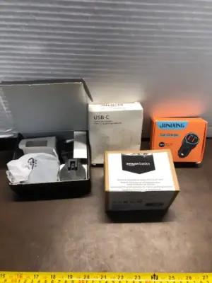 Heavy duty type charger and box, type c charger and box, car charger, universal smartphone holder for car air vent