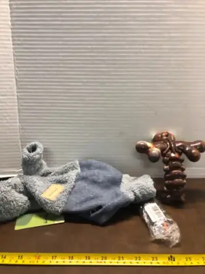 Dog outfit, toy and collar