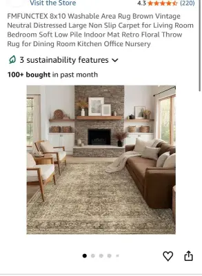 8’X10’ washable rug