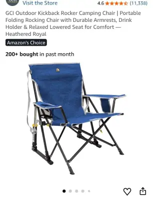 Outdoor camping chair