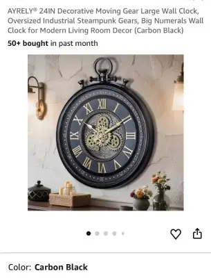 24” decorative wall clock