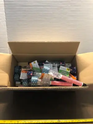 Box of 4th of July yard stakes