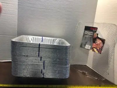 40 ct disposable pans, disposable grill topper