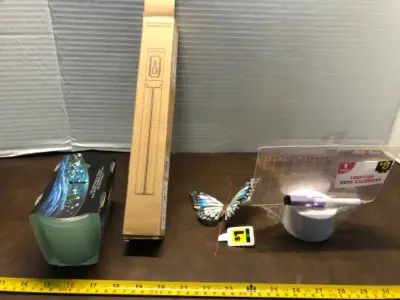 Bluetooth Tripod , 2 pack candles, desk calendar, butterfly decoration