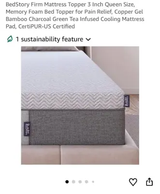 3” queen size mattress topper
