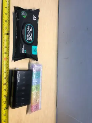 Men’s wipes and pill organizers (2)