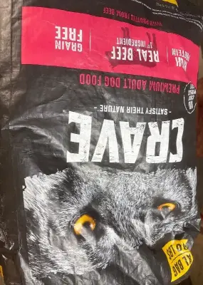 30lb Crave dog food exp:05/26
