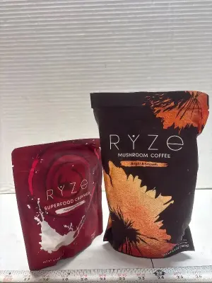 Ryze superfood creamer and mushroom coffee exp:10/27