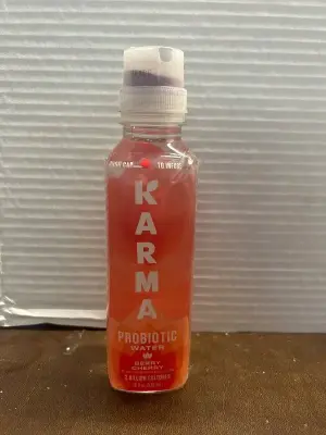 6ct 18 fl oz probiotic water berry cherry flavor