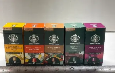 (5) 10pk Starbucks nespresso pods exp:05/26