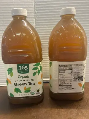 2ct organic unsweetened green tea 64 fl oz