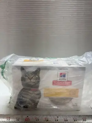 12pk science hill urinary hairball control wet cat food exp:08/27