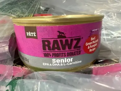 24ct Rawz senior EPA cat food exp:06/26