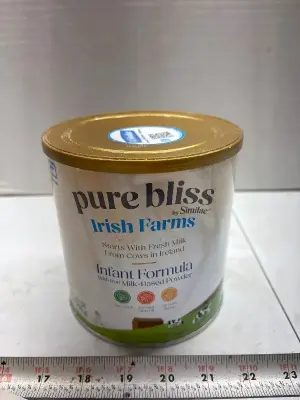 24.7oz pure bliss Irish farms infant formula exp:02/27