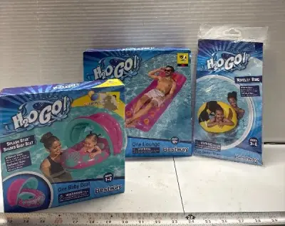 2 pool floats and baby float