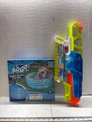 Kids pool and water gun