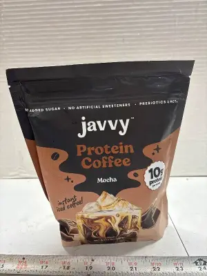 Javvy 12.9 oz protein mocha coffee exp:09/27