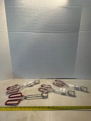 Stainless steel kitchen tongs