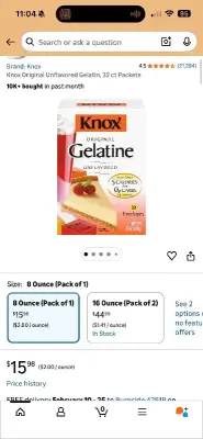 Gelatine 32 envelopes 3-jun-28