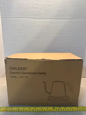 Electric gooseneck kettle black