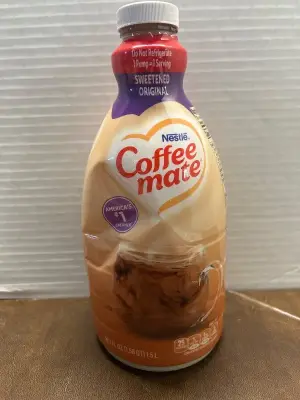 2 count 50.7 fl oz of coffee mate sweetened original