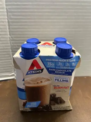 4 pack adkins's meal replacement dark choco royale flavor