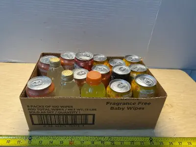 Lot of various sparkling waters