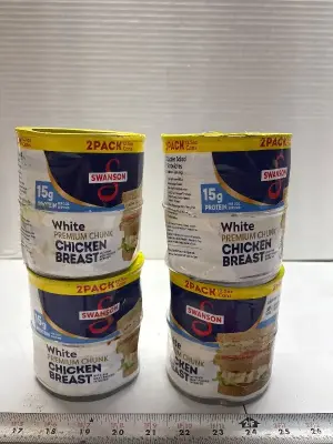 (4) 2pk canned chicken breast exp:07/27
