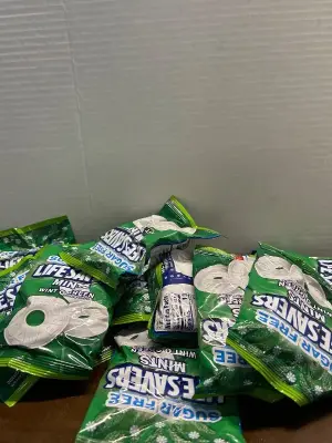 lots of sugar free wintergreen life savers