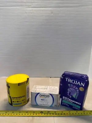 Condoms, multivitamin supplement &