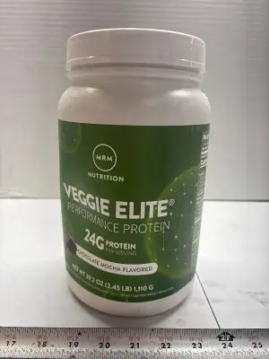 MRM nutrition Veggie Elite Protein power 39.2oz exp:06/28