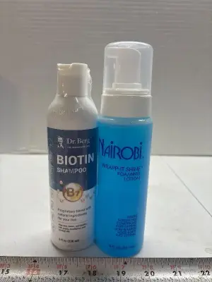 Biotin shampoo and wrap foam