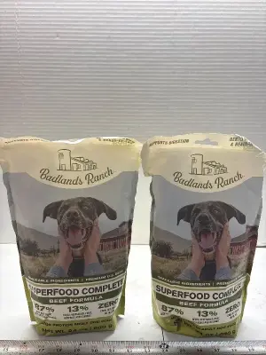 (2) Badlands ranch beef formula exp:12/26